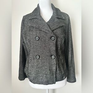 BRYN WALKER Semi-Cropped Double Breasted Blazer Jacket Women’s Size Small